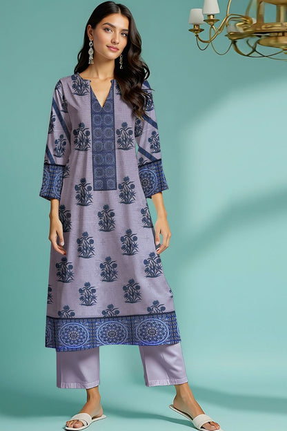 Wania Gold Premium Digital Printed Bana Dora Lawn 2PC