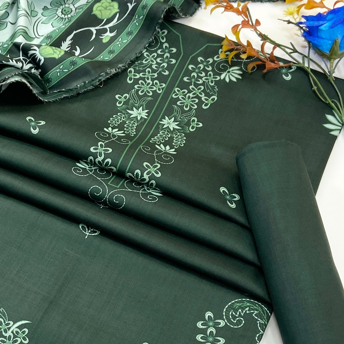 Nirvana By Shanaya Digital Printed Linen 3PC