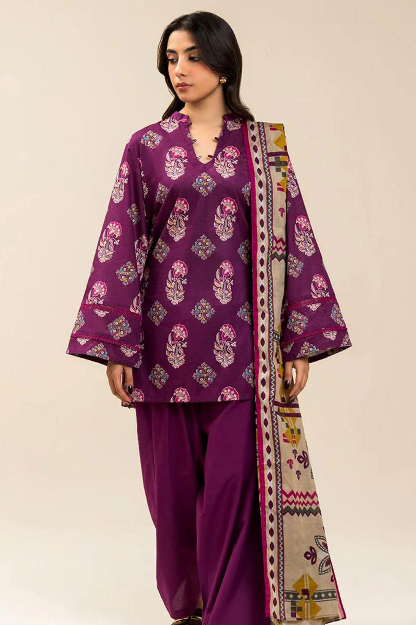 Beechtree Digital Printed Lawn 3PC