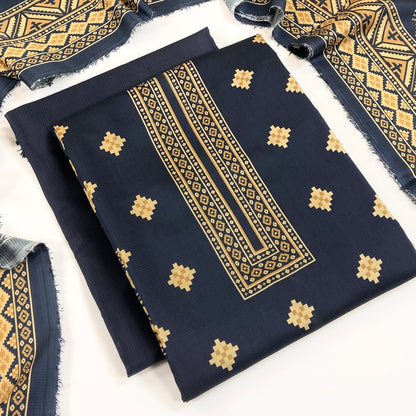 Rijja By Murashe Premium Printed Linen Viscose 3PC