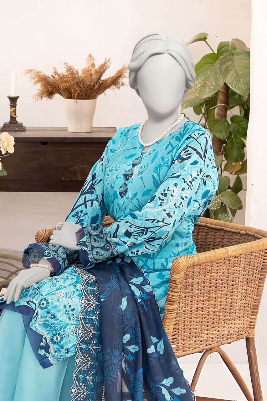Seher By Almeerah Luxury Printed Embroidered Lawn 3PC