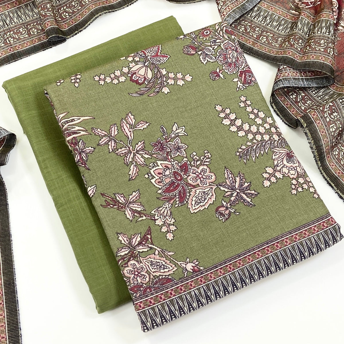 Anaya Noor Printed Chamki Khaddar 3PC