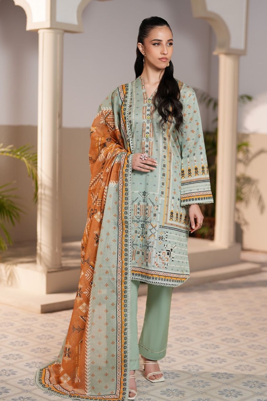 Jacquard By Regalia Digital Printed Lawn 3PC