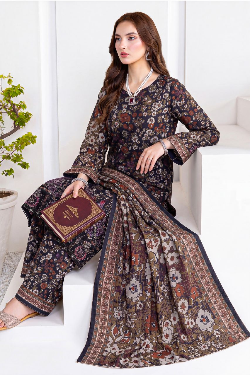 Aks-e-Noor By Anaya Noor Emb Laser-Cut Lawn 3PC