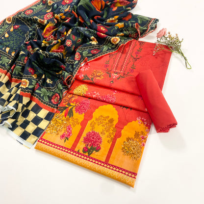 Minha By Shanaya Digital Printed Lawn 3PC