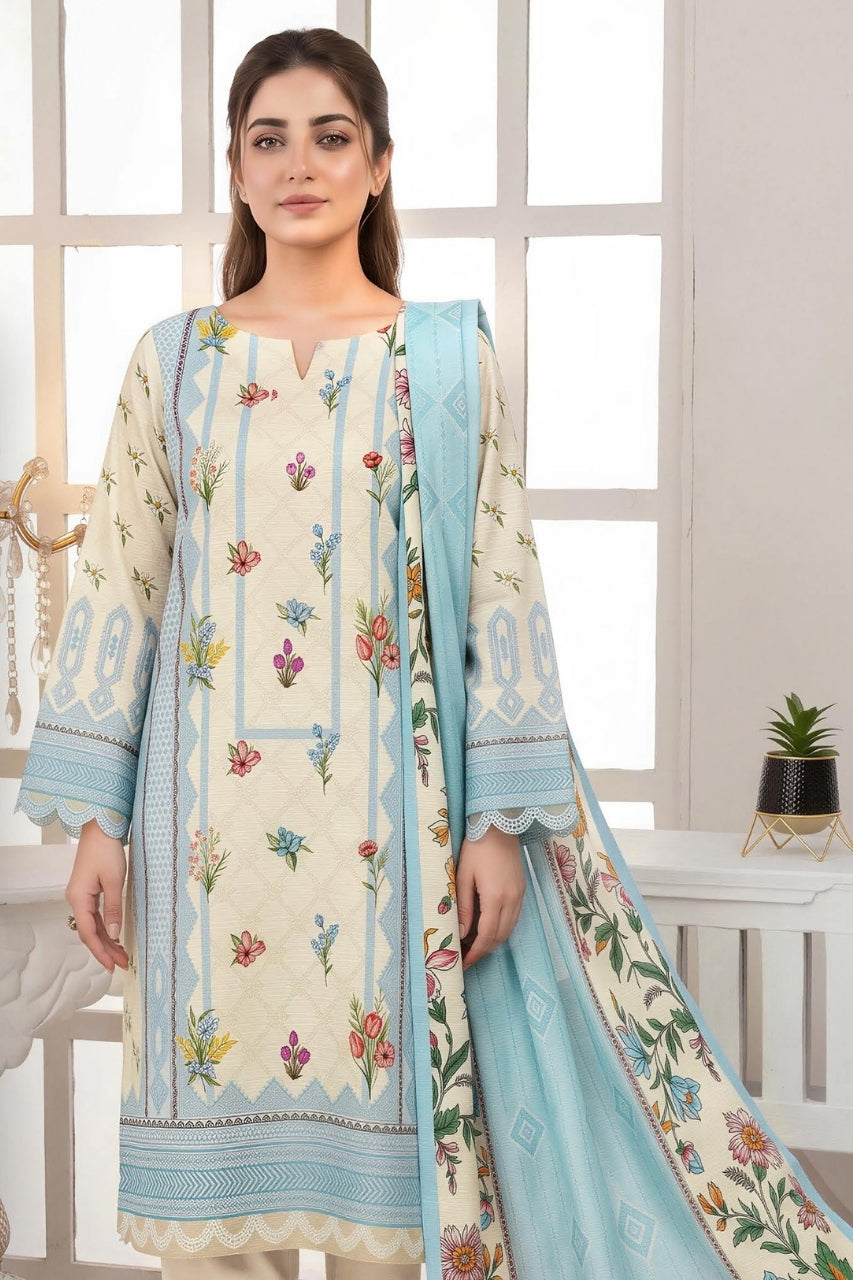 Mashaim Digital Printed Khaddar 3PC