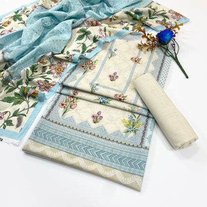 Mashaim Digital Printed Khaddar 3PC