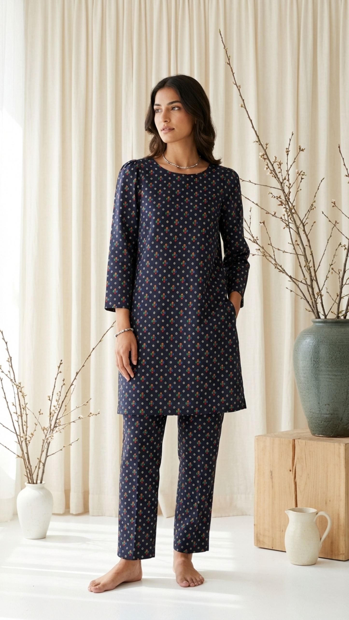 Anaya Noor Two Piece Digital Printed Lawn 2PC