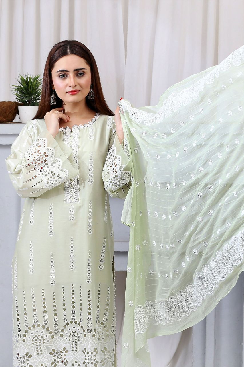 Zarmeen & Emaan Premium Emb Lawn 3PC