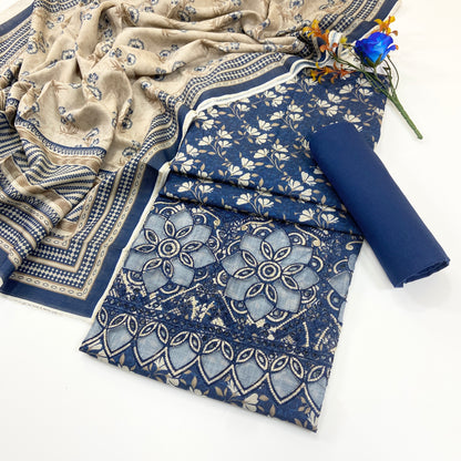 Anaya Noor Printed & Emb Khaddar 3PC