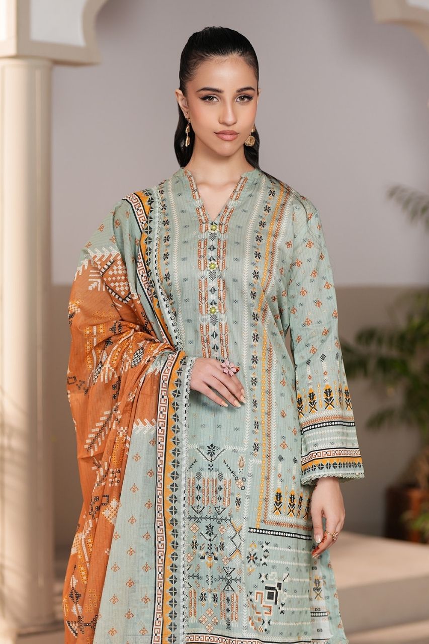 Jacquard By Regalia Digital Printed Lawn 3PC