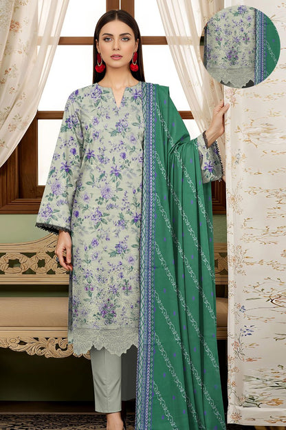 Seerat By Tawakkal Digital Printed & Emb Lawn 3PC