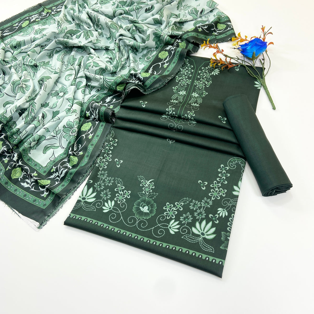 Nirvana By Shanaya Digital Printed Linen 3PC