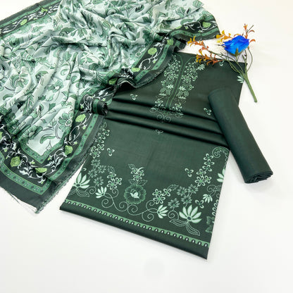 Nirvana By Shanaya Digital Printed Linen 3PC