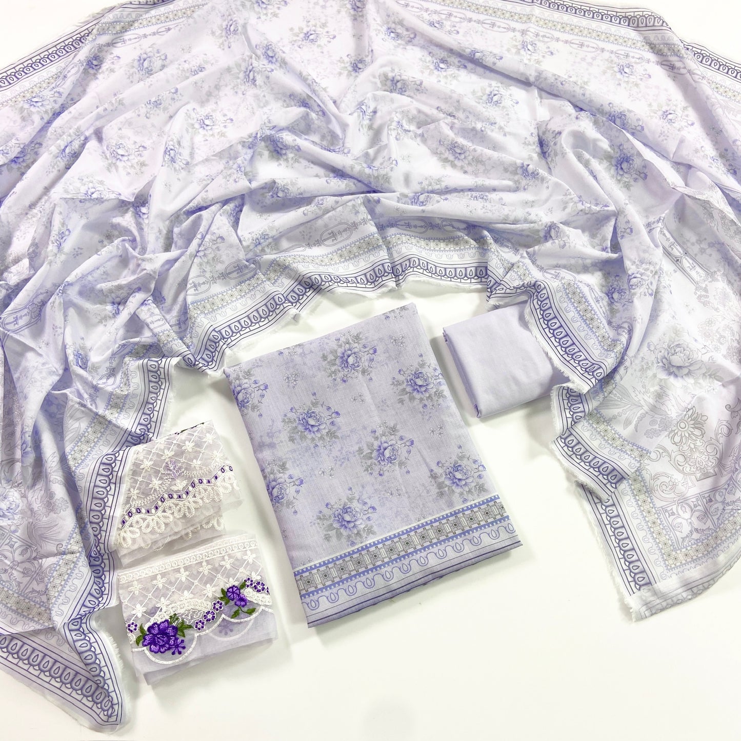 Shanaya Digital Emb Lawn 3PC
