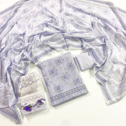 Shanaya Digital Emb Lawn 3PC