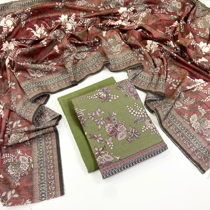 Anaya Noor Printed Chamki Khaddar 3PC