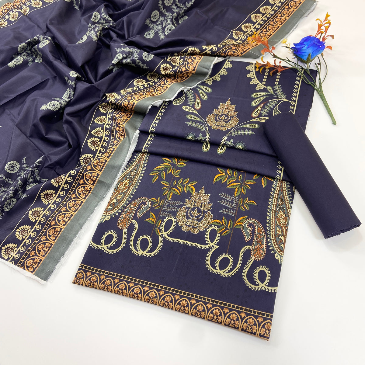 Anaya Noor Digital Printed Cotry Khaddar 3PC