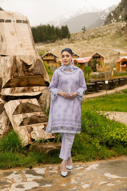 Shanaya Digital Emb Lawn 3PC