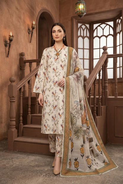 Shajar Noor Digital Printed Lawn 3PC