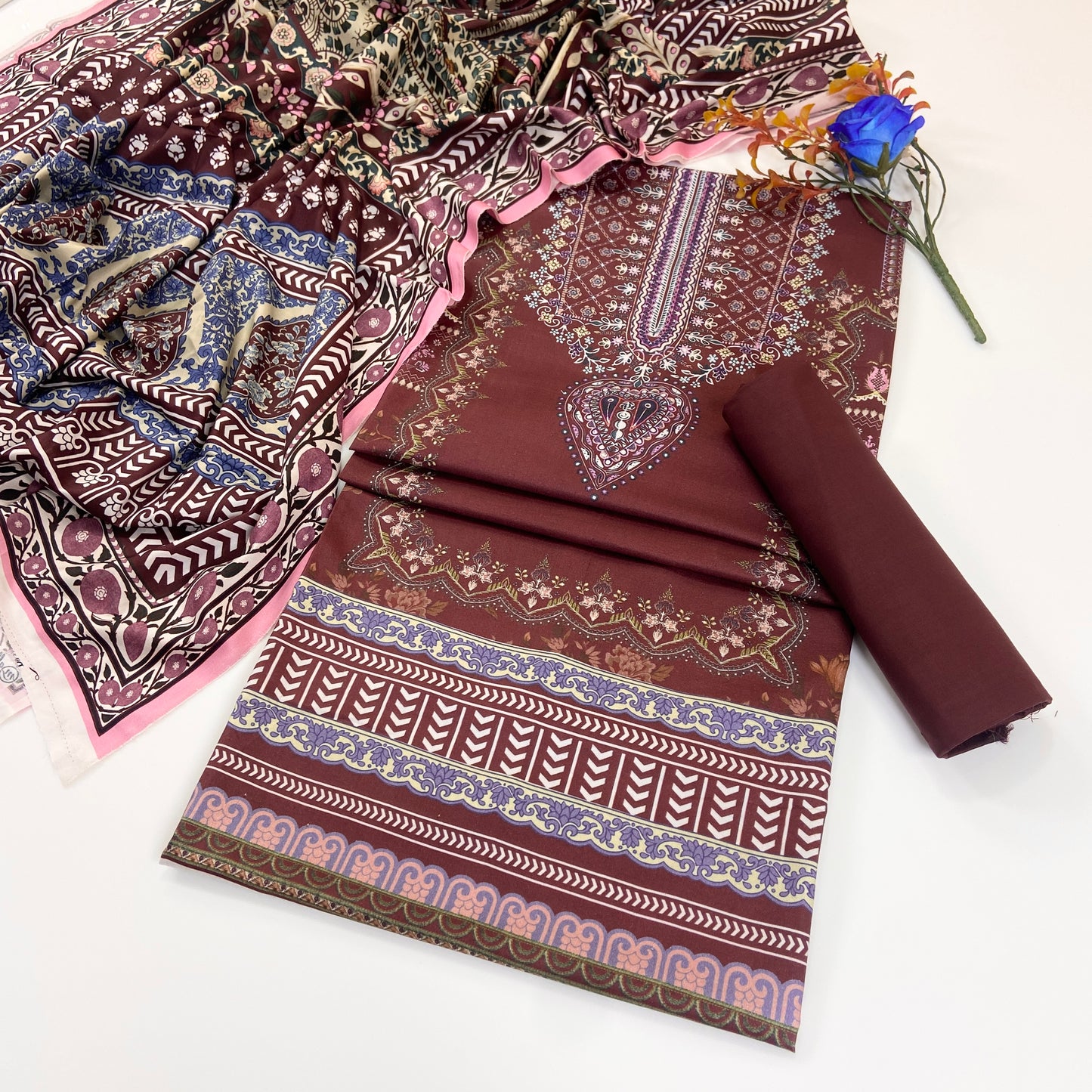 Malhaar Digital Printed Linen 3PC