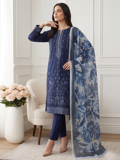 Lakhany Fully Embroidered Lawn 3PC