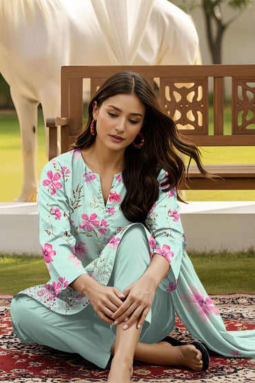 Muskan By Tawakkal Digital Embroidered Lawn 3PC