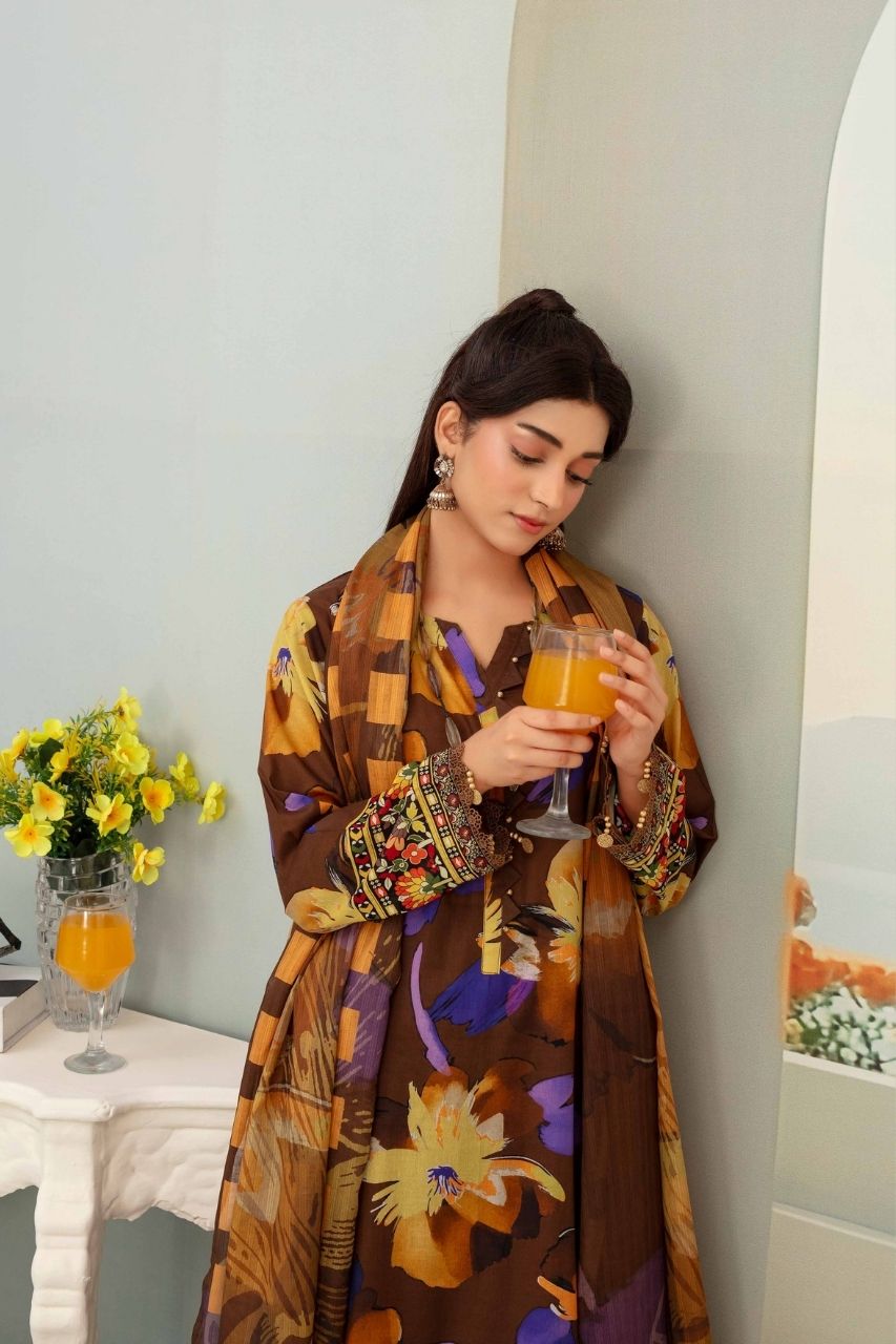 Fabiha By Feroza Digital Printed Lawn 3PC