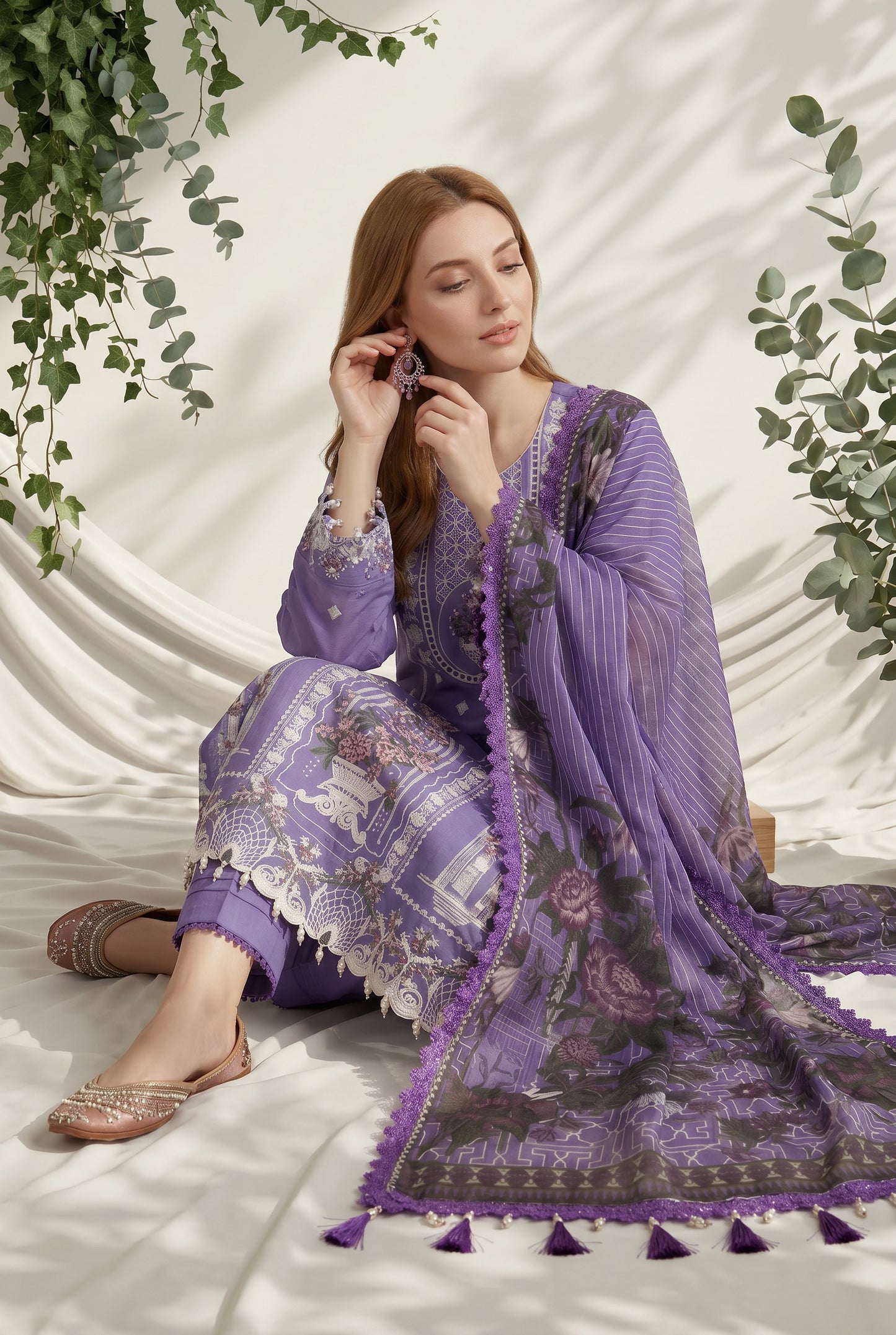 Dewani By Anaya Noor – Embroidered Lawn 3PC