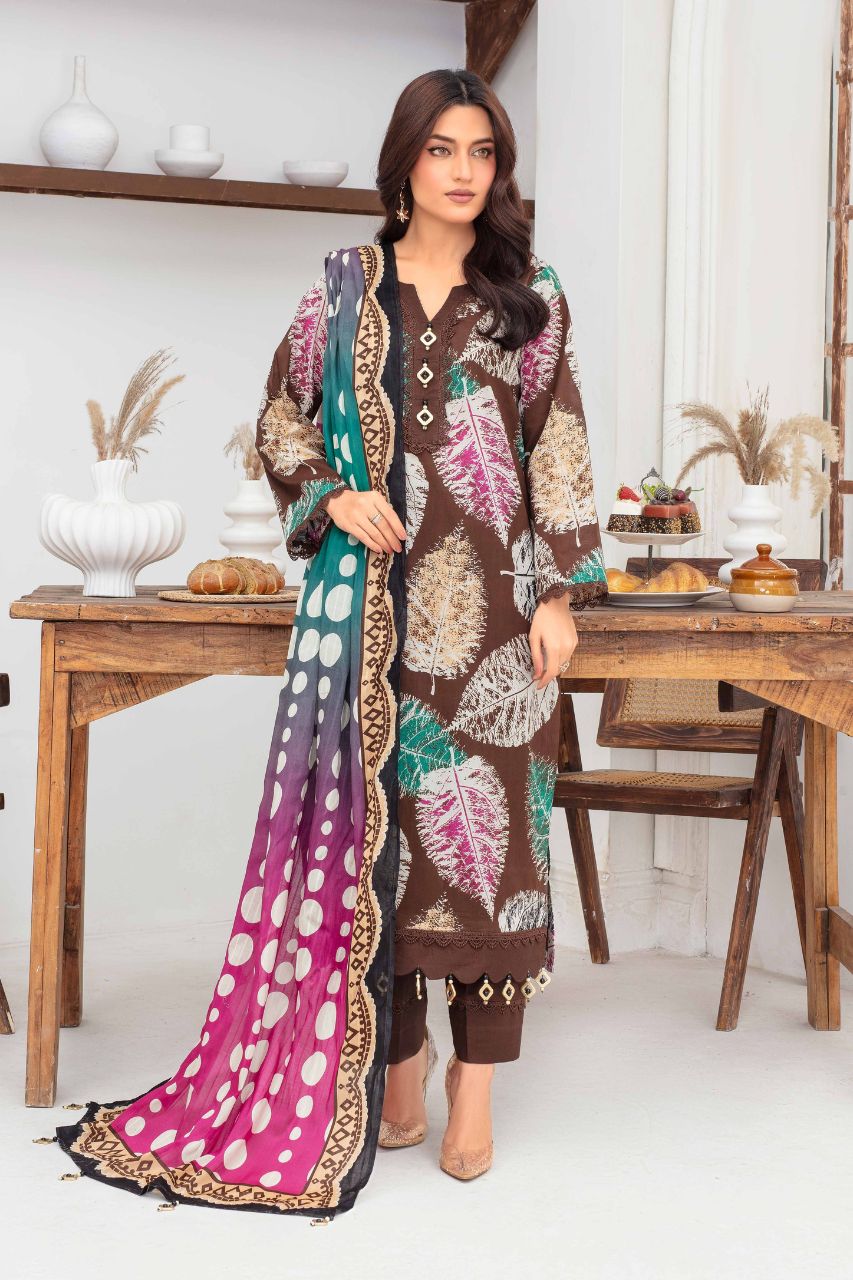 Fabiha By Feroza Digital Printed Lawn 3PC