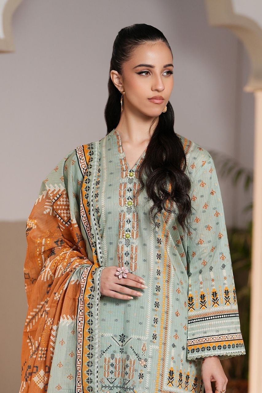 Jacquard By Regalia Digital Printed Lawn 3PC