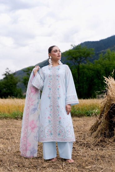 Nura By Shanaya Digital & Emb Lawn Collection 3PC