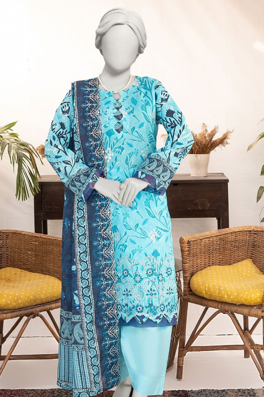 Seher By Almeerah Luxury Printed Embroidered Lawn 3PC