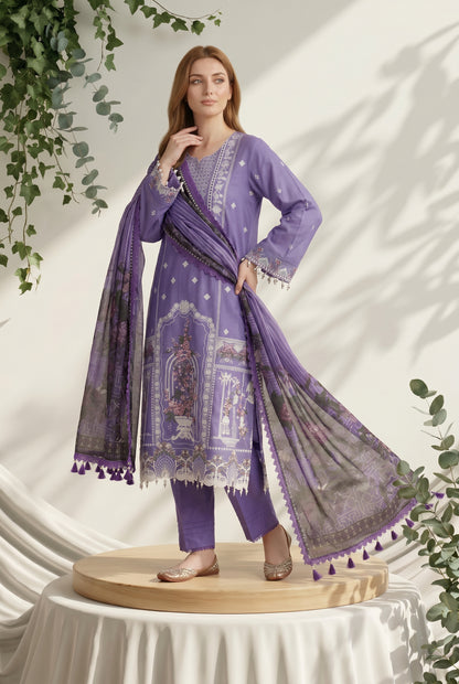 Dewani By Anaya Noor – Embroidered Lawn 3PC