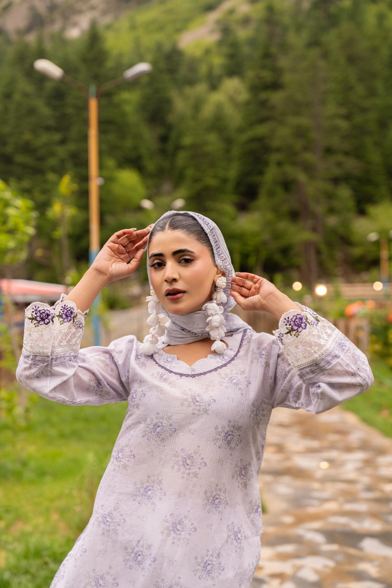 Shanaya Digital Emb Lawn 3PC