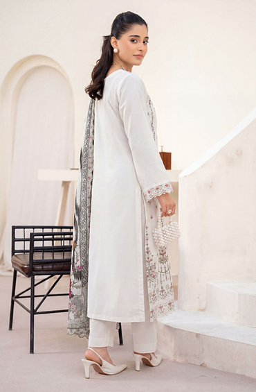 Meadows By Anaya Noor Emb Lawn With Organza Patches 3PC