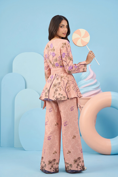Zesh Winter Essential Printed Silk 2PC