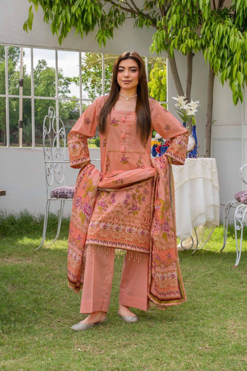 Raabi Premium Printed Lawn 3PC