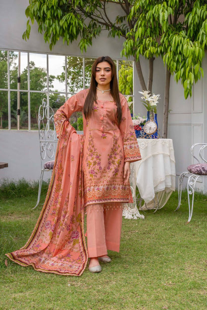 Raabi Premium Printed Lawn 3PC