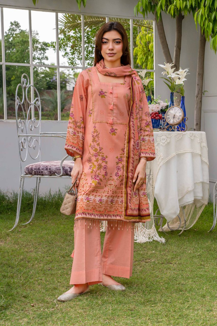 Raabi Premium Printed Lawn 3PC
