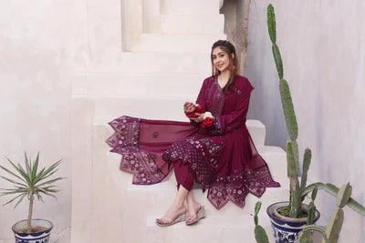 Safeena By Dressline Emb Lawn 3PC