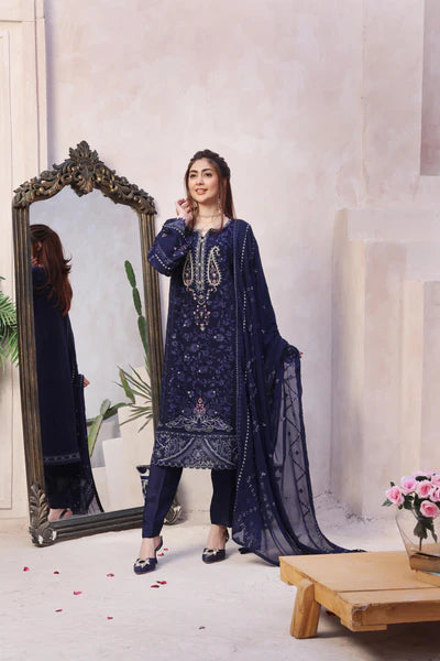 Safeena By Dressline Emb Lawn 3PC