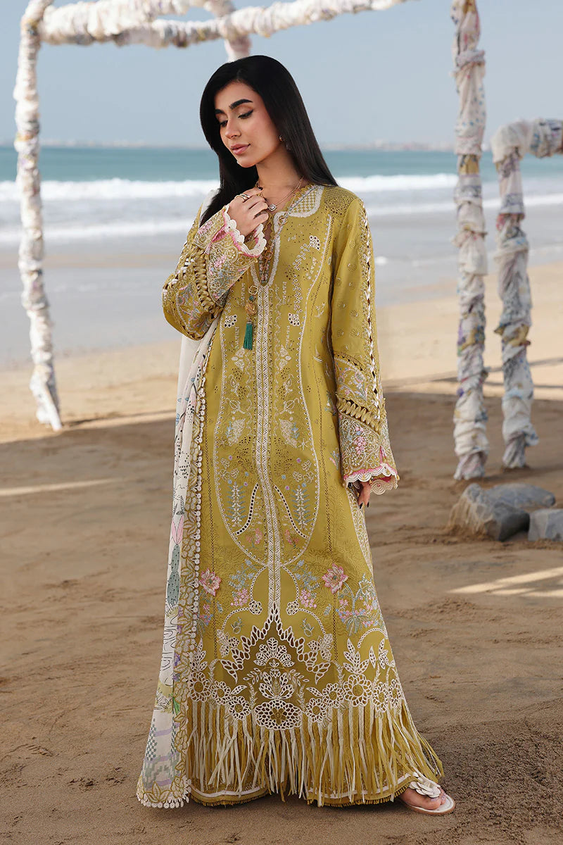 Qalamkar Luxury Embroidered Lawn 3PC