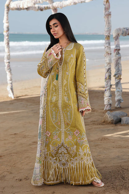 Qalamkar Luxury Embroidered Lawn 3PC