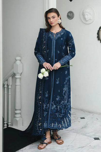 Qalamkar Luxury Embroidered Lawn 3PC
