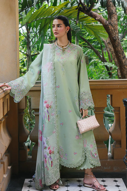 Qalamkar Luxury Embroidered Lawn 3PC