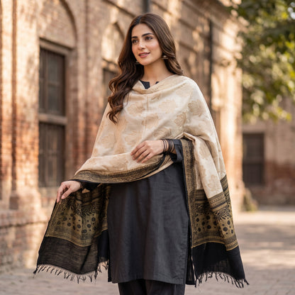 Charizma Velvet Jacaquard Shawls 1PC