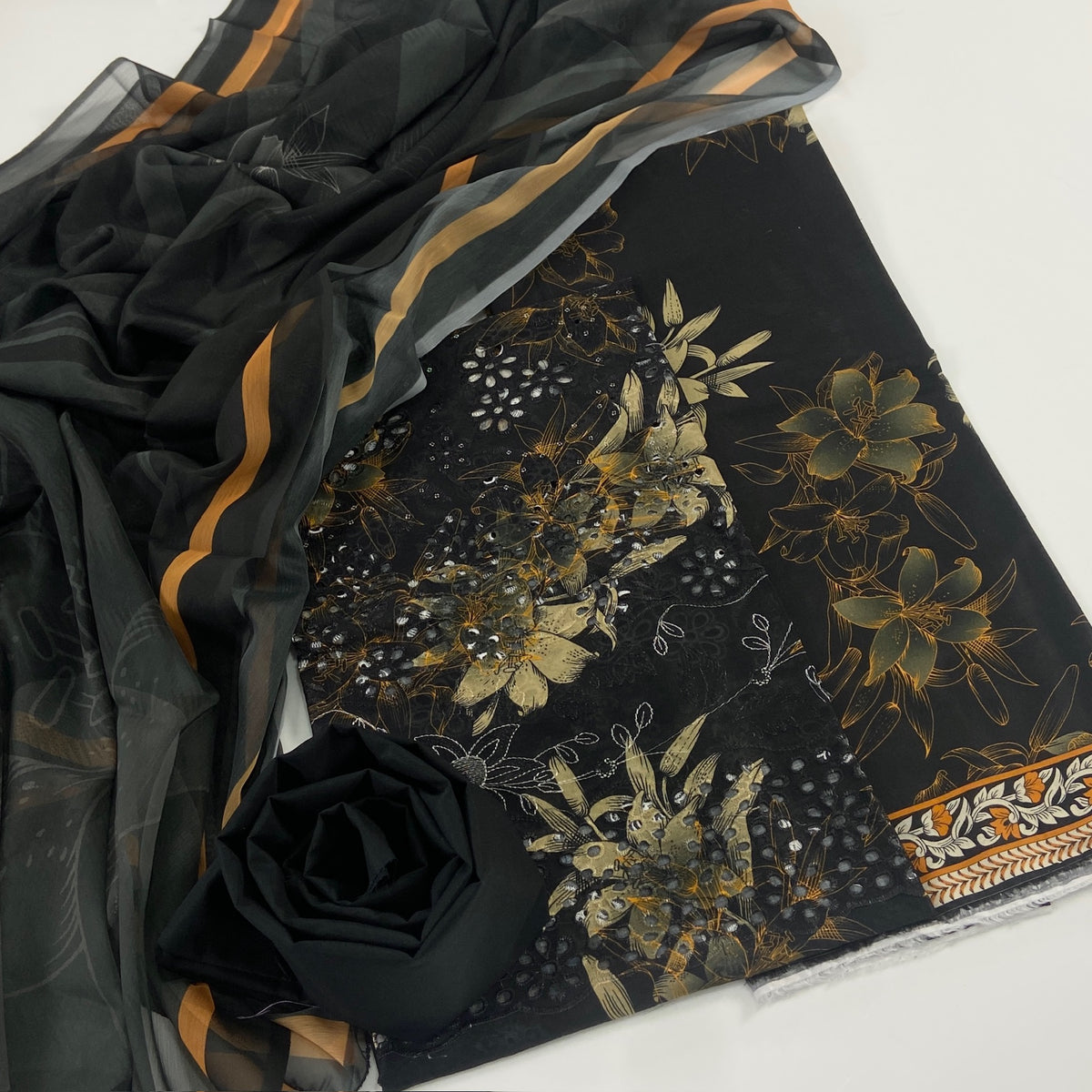 Dastaan By Sara Shahjahan Premium Chickenkari Lawn 3PC