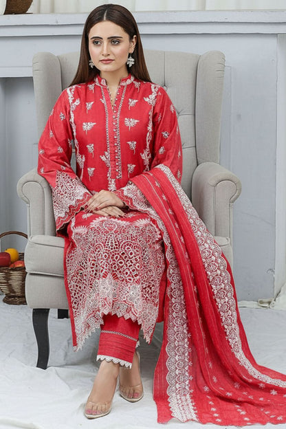 Zarmeen & Emaan Premium Emb Lawn 3PC