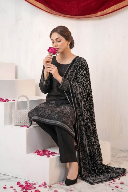 Marino By Anaya Noor Emb Marina With Plachi Dupatta 3PC